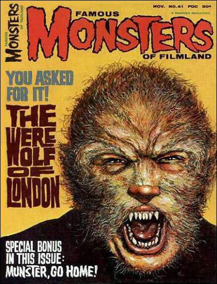 Famous Monsters of Filmland # 41 magazine back issue Famous Monsters of Filmland magizine back copy 