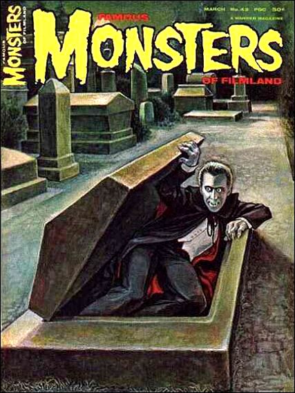 Famous Monsters of Filmland # 43 magazine back issue Famous Monsters of Filmland magizine back copy 