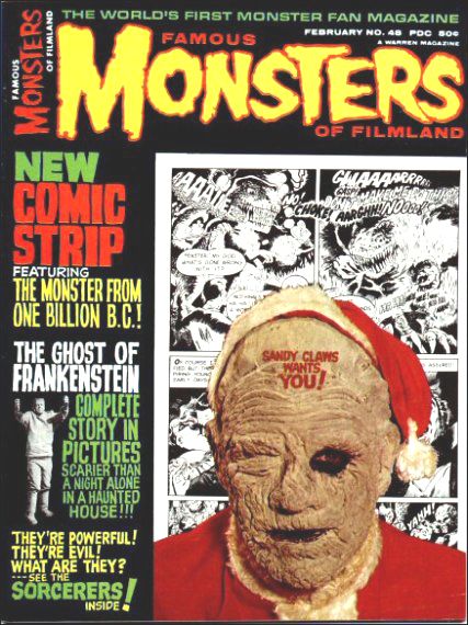 Famous Monsters of Filmland # 48 magazine back issue Famous Monsters of Filmland magizine back copy 