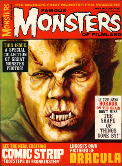 Famous Monsters of Filmland # 49 magazine back issue Famous Monsters of Filmland magizine back copy 