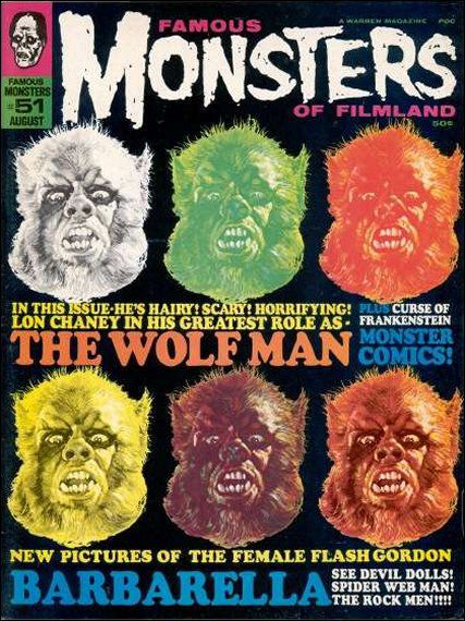Famous Monsters of Filmland # 51 magazine back issue Famous Monsters of Filmland magizine back copy 