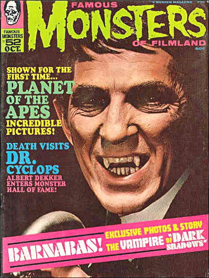 Famous Monsters of Filmland # 52 magazine back issue Famous Monsters of Filmland magizine back copy 