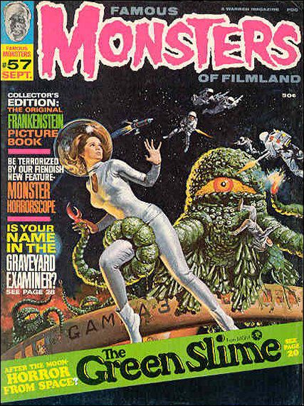 Famous Monsters of Filmland # 57 magazine back issue Famous Monsters of Filmland magizine back copy 