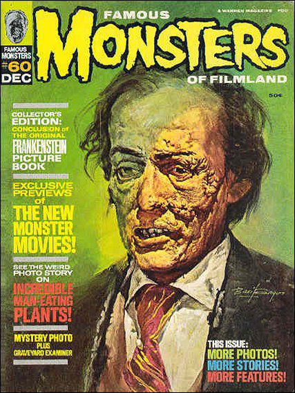 Famous Monsters of Filmland # 60 magazine back issue Famous Monsters of Filmland magizine back copy 