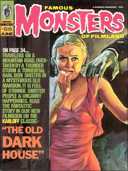 Famous Monsters of Filmland # 66 magazine back issue Famous Monsters of Filmland magizine back copy 