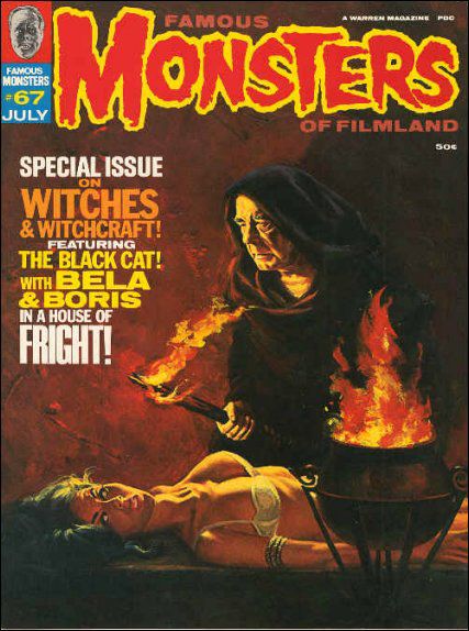 Famous Monsters of Filmland # 72 magazine back issue Famous Monsters of Filmland magizine back copy 