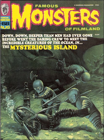 Famous Monsters of Filmland # 73 magazine back issue Famous Monsters of Filmland magizine back copy 