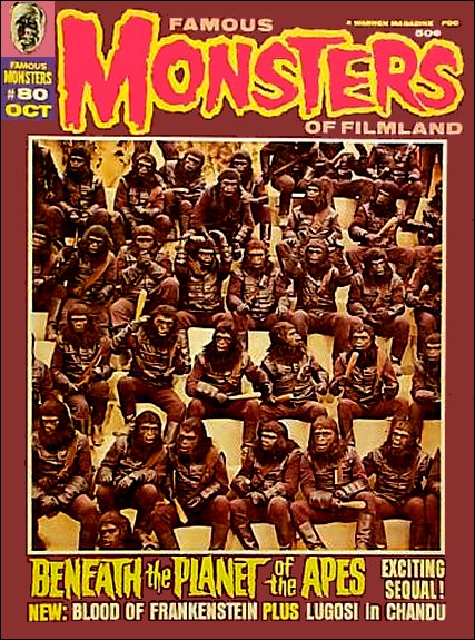 Famous Monsters of Filmland # 80 magazine back issue Famous Monsters of Filmland magizine back copy 