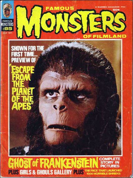 Famous Monsters of Filmland # 85 magazine back issue Famous Monsters of Filmland magizine back copy 