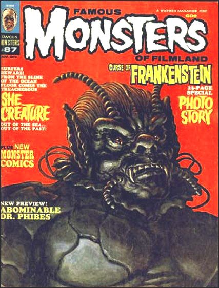 Famous Monsters of Filmland # 87 magazine back issue Famous Monsters of Filmland magizine back copy 