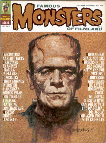 Famous Monsters of Filmland # 94 magazine back issue Famous Monsters of Filmland magizine back copy 