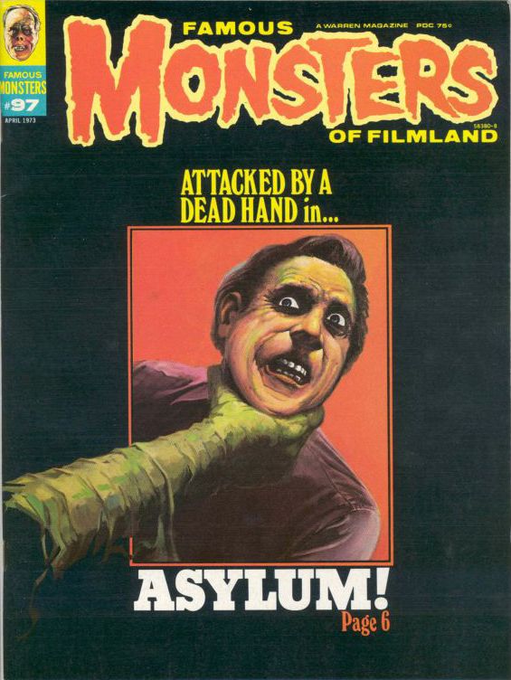 Famous Monsters of Filmland # 97 magazine back issue Famous Monsters of Filmland magizine back copy 