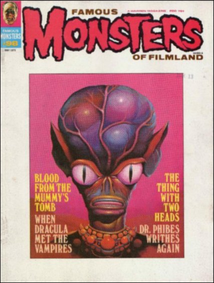 Famous Monsters of Filmland # 98 magazine back issue Famous Monsters of Filmland magizine back copy 