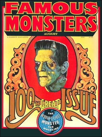 Famous Monsters of Filmland # 100 magazine back issue Famous Monsters of Filmland magizine back copy 