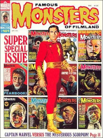 Famous Monsters of Filmland # 101 magazine back issue Famous Monsters of Filmland magizine back copy 