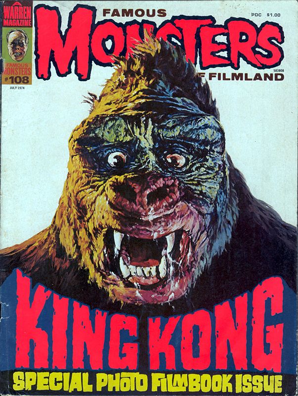 Famous Monsters of Filmland # 108 magazine back issue Famous Monsters of Filmland magizine back copy 