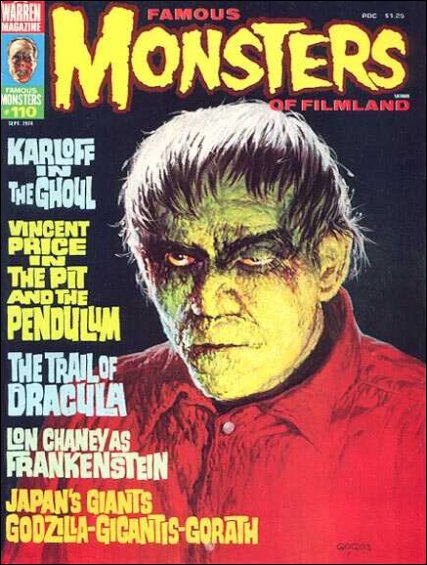 Famous Monsters of Filmland # 110 magazine back issue Famous Monsters of Filmland magizine back copy 