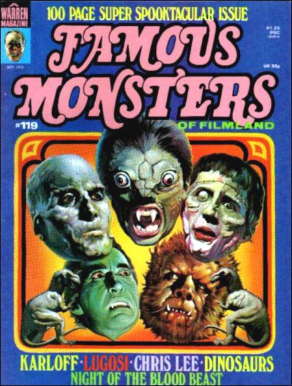 Famous Monsters of Filmland # 119 magazine back issue Famous Monsters of Filmland magizine back copy 