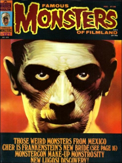 Famous Monsters of Filmland # 121 magazine back issue Famous Monsters of Filmland magizine back copy 