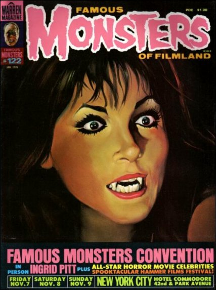 Famous Monsters of Filmland # 122 magazine back issue Famous Monsters of Filmland magizine back copy 