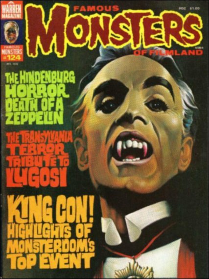 Famous Monsters of Filmland # 124 magazine back issue Famous Monsters of Filmland magizine back copy 