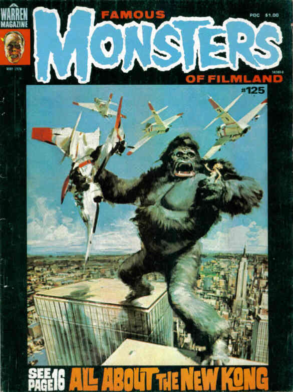 Famous Monsters of Filmland # 125 magazine back issue Famous Monsters of Filmland magizine back copy 