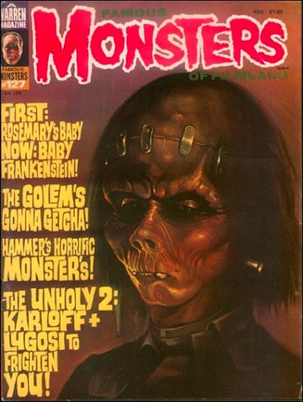 Famous Monsters of Filmland # 127 magazine back issue Famous Monsters of Filmland magizine back copy 