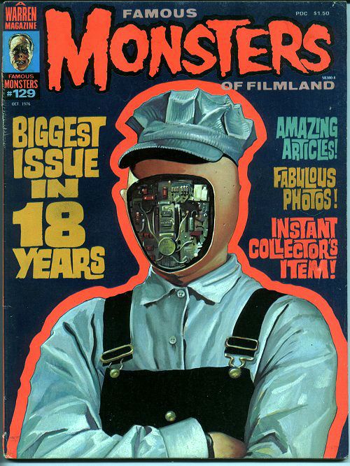 Famous Monsters of Filmland # 129 magazine back issue Famous Monsters of Filmland magizine back copy 