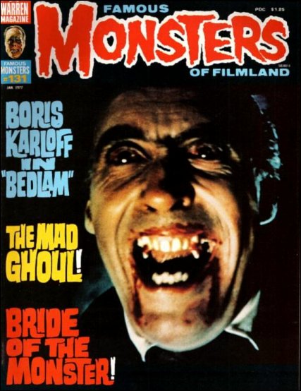Famous Monsters of Filmland # 131 magazine back issue Famous Monsters of Filmland magizine back copy 