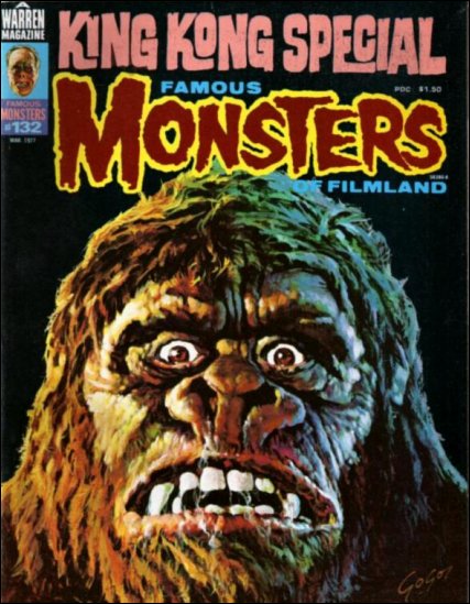 Famous Monsters of Filmland # 132 magazine back issue Famous Monsters of Filmland magizine back copy 
