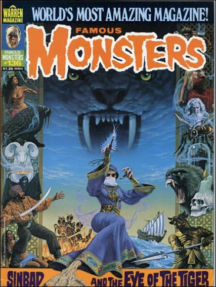 Famous Monsters of Filmland # 136 magazine back issue Famous Monsters of Filmland magizine back copy 