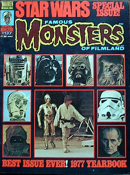 Famous Monsters of Filmland # 137 magazine back issue Famous Monsters of Filmland magizine back copy 