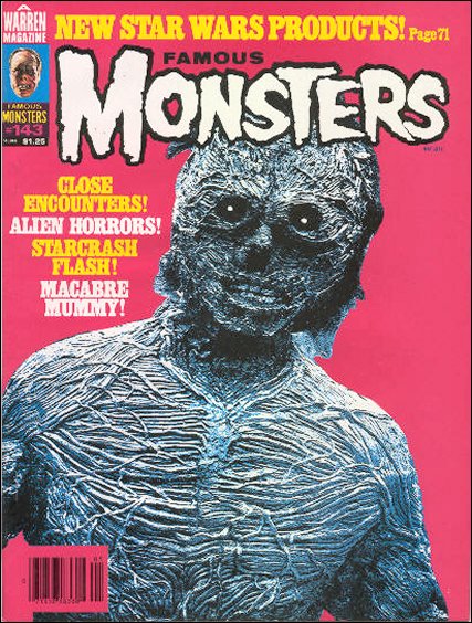 Famous Monsters of Filmland # 143 magazine back issue Famous Monsters of Filmland magizine back copy 