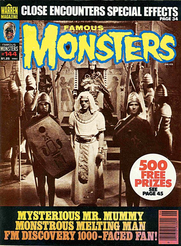 Famous Monsters of Filmland # 144 magazine back issue Famous Monsters of Filmland magizine back copy 