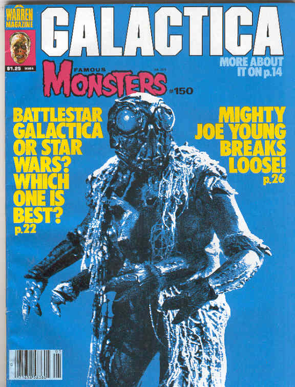 Famous Monsters of Filmland # 150 magazine back issue Famous Monsters of Filmland magizine back copy 