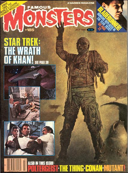 Famous Monsters of Filmland # 185 magazine back issue Famous Monsters of Filmland magizine back copy 
