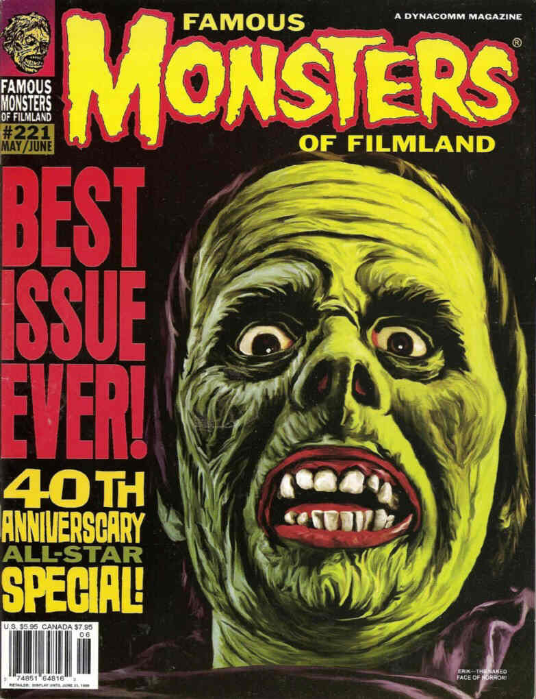 Famous Monsters of Filmland # 221 magazine back issue Famous Monsters of Filmland magizine back copy 