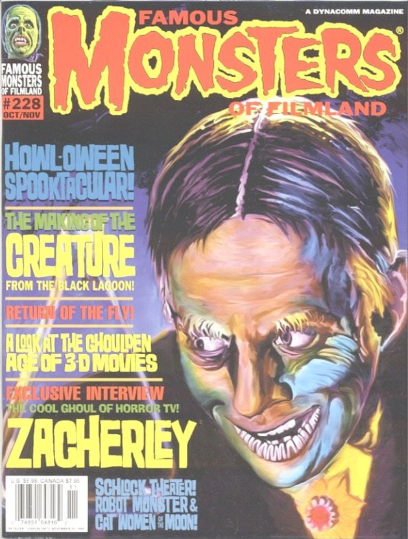 Famous Monsters of Filmland # 228 magazine back issue Famous Monsters of Filmland magizine back copy 