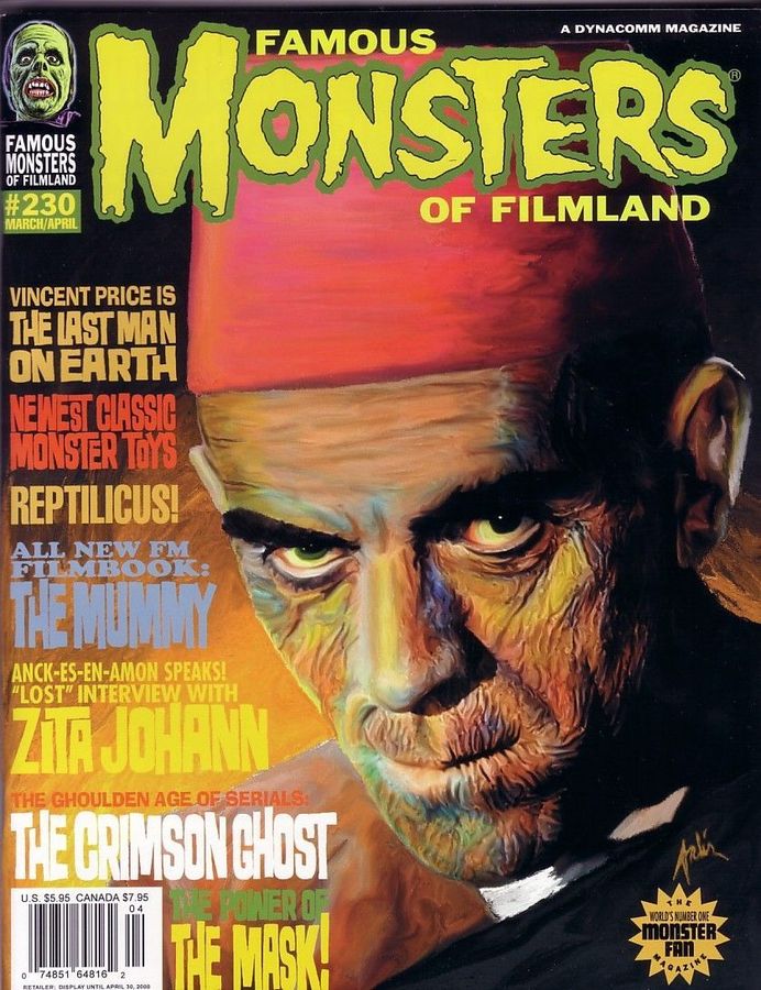 Famous Monsters of Filmland # 230 magazine back issue Famous Monsters of Filmland magizine back copy 