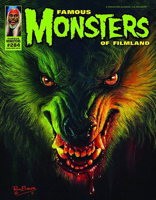 Famous Monsters of Filmland # 284 - Alternate Cover magazine back issue Famous Monsters of Filmland magizine back copy 