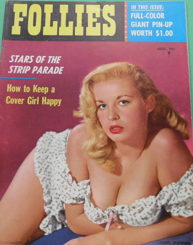 Follies November 1956 magazine back issue Follies magizine back copy Follies November 1956 Vintage Pin-Up Girls Adult Magazine Back Issue Beautiful Ornamental Naked Women. In This Issue: Full - Color Giant Pin - Up Worth $1.00.