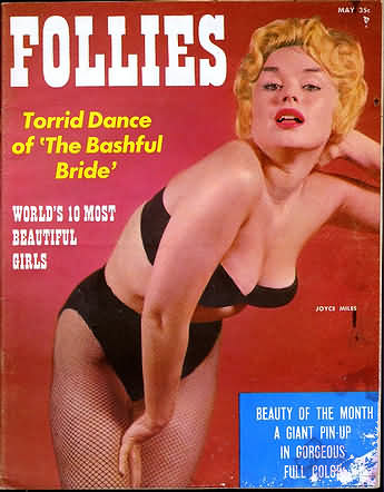 Follies May 1957 magazine back issue Follies magizine back copy Follies May 1957 Vintage Pin-Up Girls Adult Magazine Back Issue Beautiful Ornamental Naked Women. Torrid Dance Of The Bashful Bride.