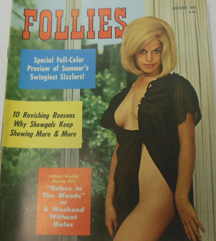 Follies August 1966 magazine back issue Follies magizine back copy Follies August 1966 Vintage Pin-Up Girls Adult Magazine Back Issue Beautiful Ornamental Naked Women. Special Full - Color Preview Of Summer's Swingiest Sizzlers!.
