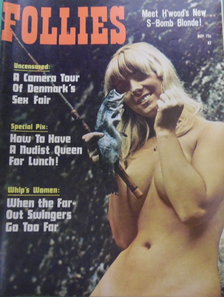 Follies November 1970 magazine back issue Follies magizine back copy Follies November 1970 Vintage Pin-Up Girls Adult Magazine Back Issue Beautiful Ornamental Naked Women. Meet H'wood's New S - Bomb Blonde!.