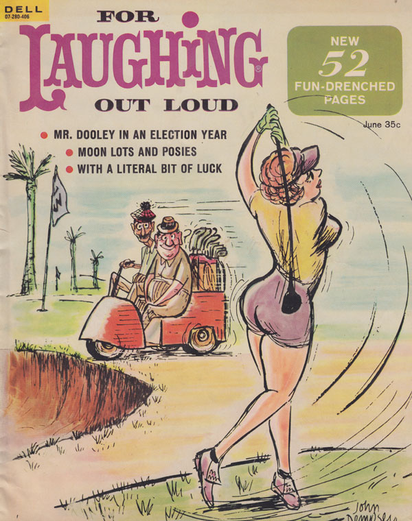 For Laughing Out Loud June 1964 magazine back issue For Laughing Out Loud magizine back copy for laughing out loud magazine 1964 back issues funny cartoons  humor erotic comics sex jokes illust