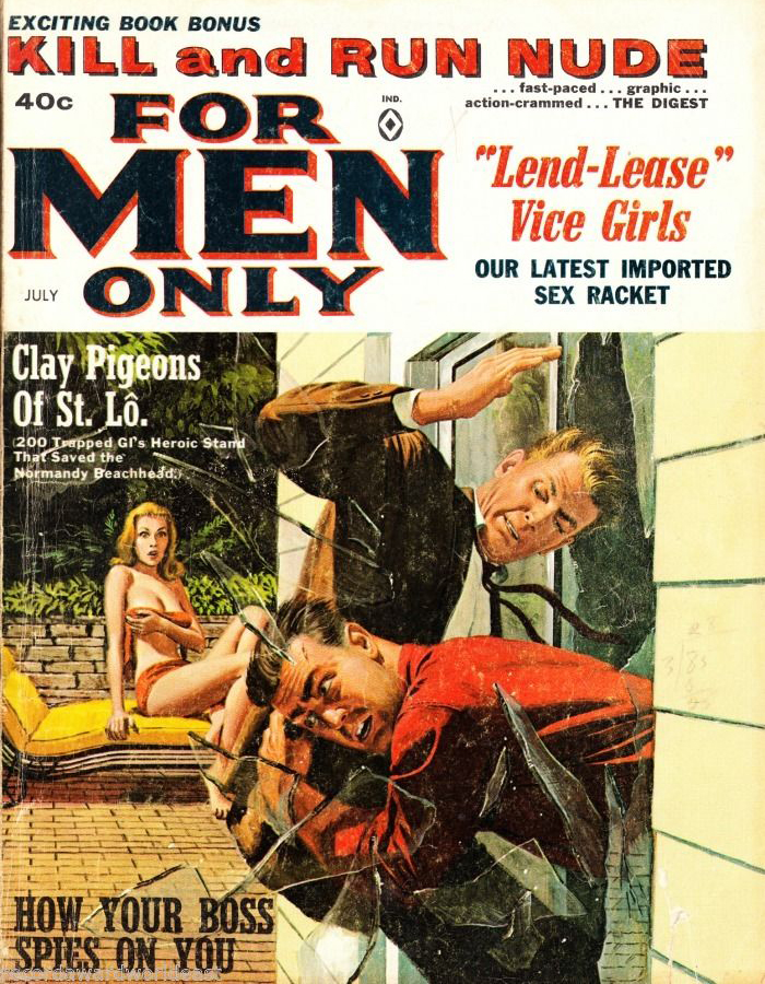 For Men Only July 1964 magazine back issue For Men Only magizine back copy 