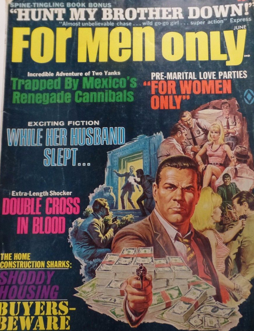 For Men Only June 1969 magazine back issue For Men Only magizine back copy 