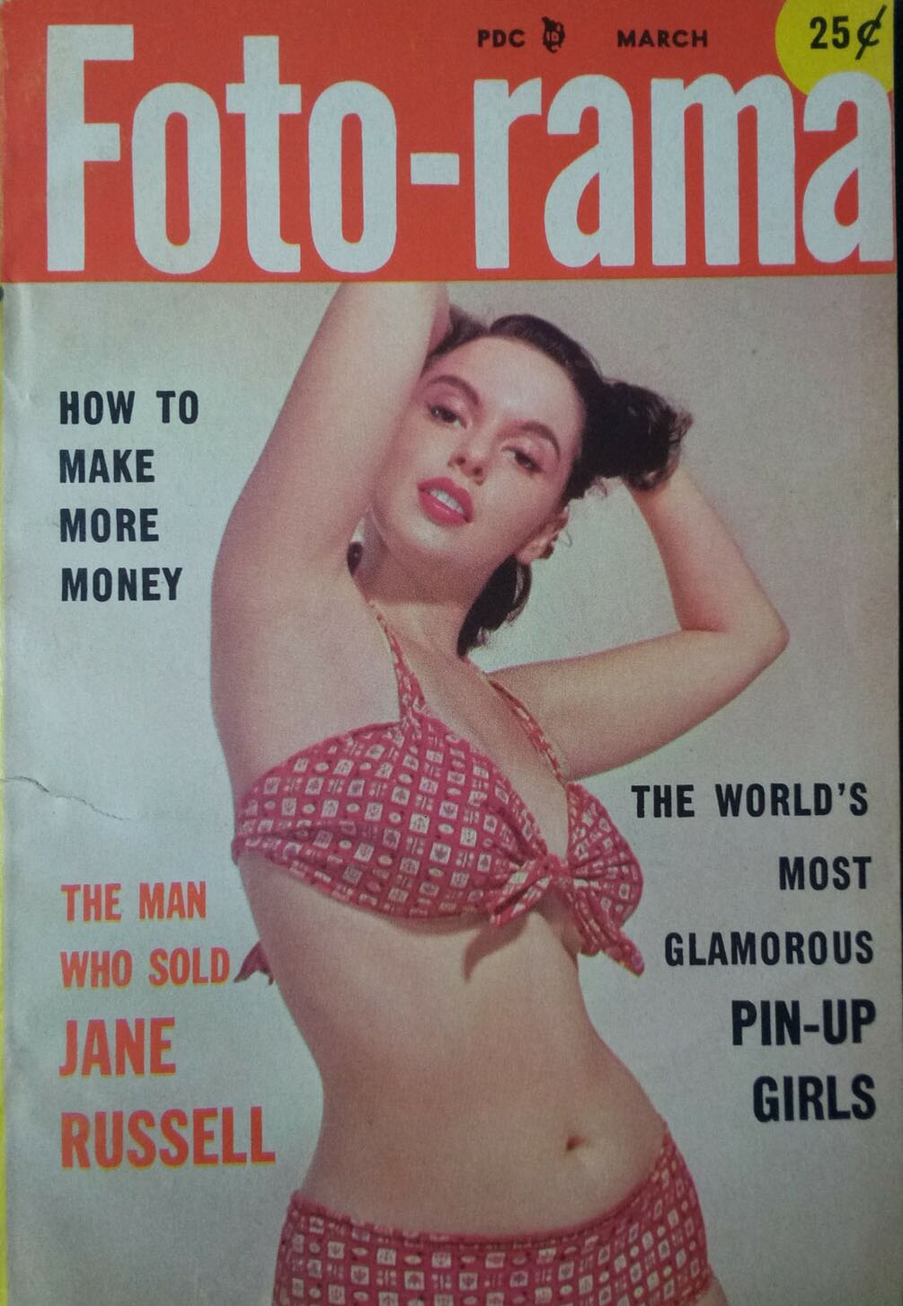 Foto-rama March 1956 magazine back issue Foto-rama magizine back copy 