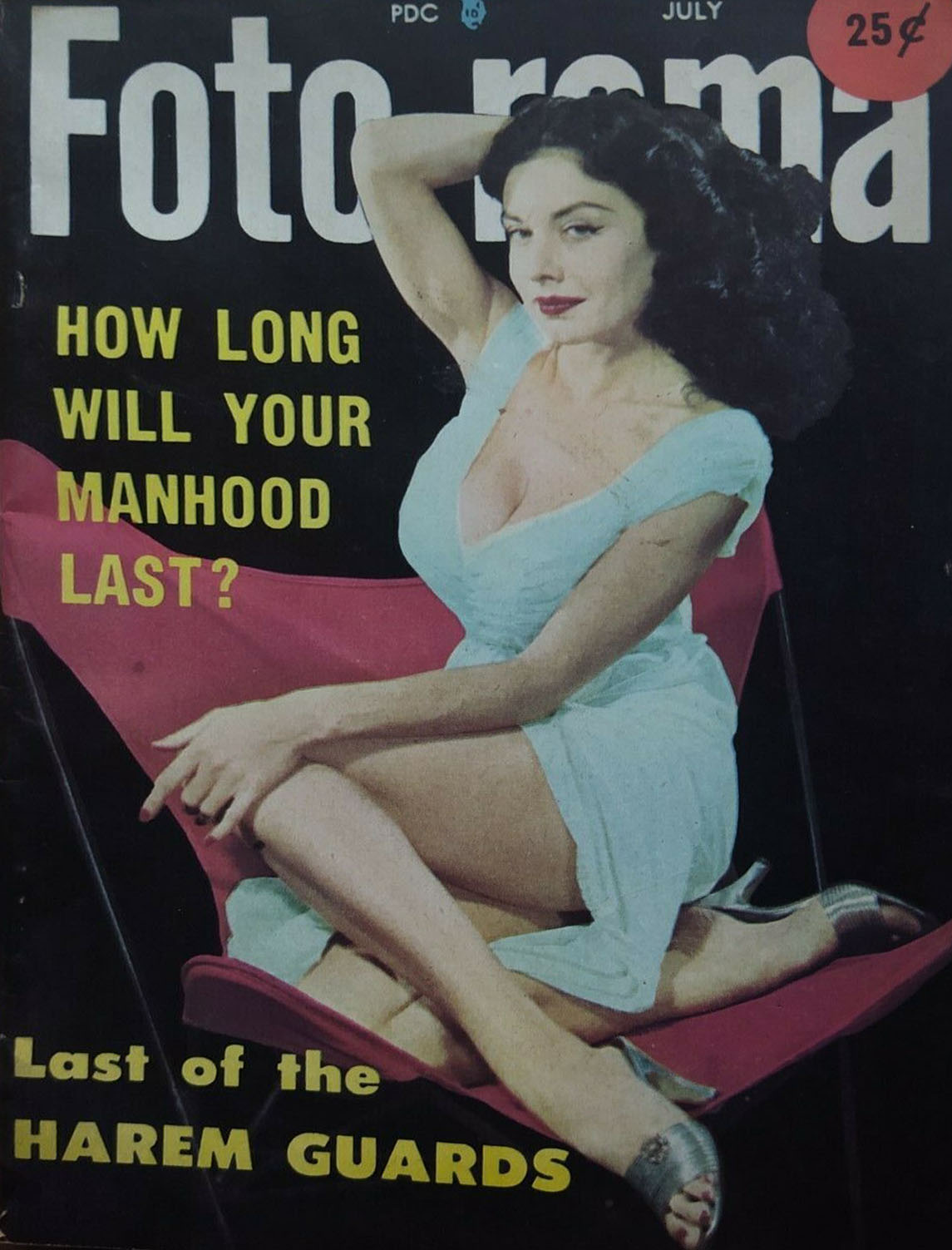 Foto-rama July 1956 magazine back issue Foto-rama magizine back copy 