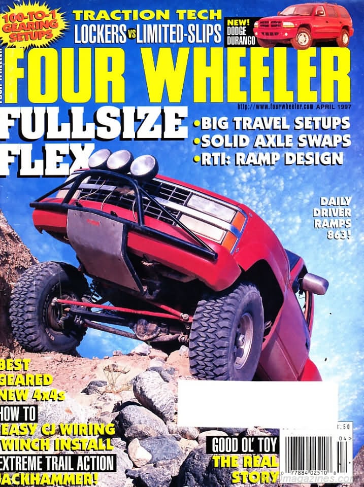 Four Wheeler April 1997, , 100 - To - 1 Gearing Setups Magazine,